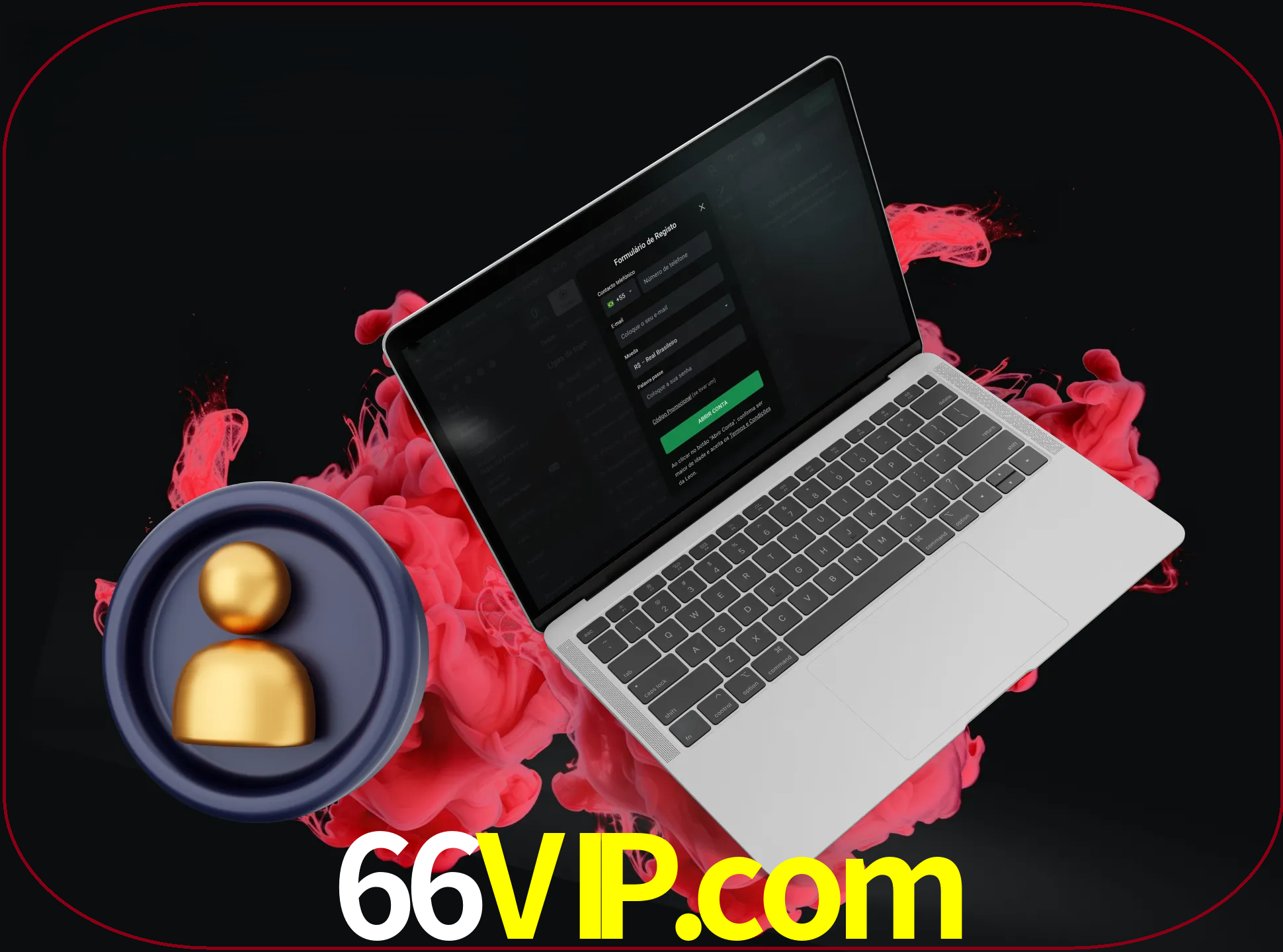 No cabeçalho do site 66vip, clique no botão que o levará a um formulário especial onde terá de introduzir as suas informações actuais.