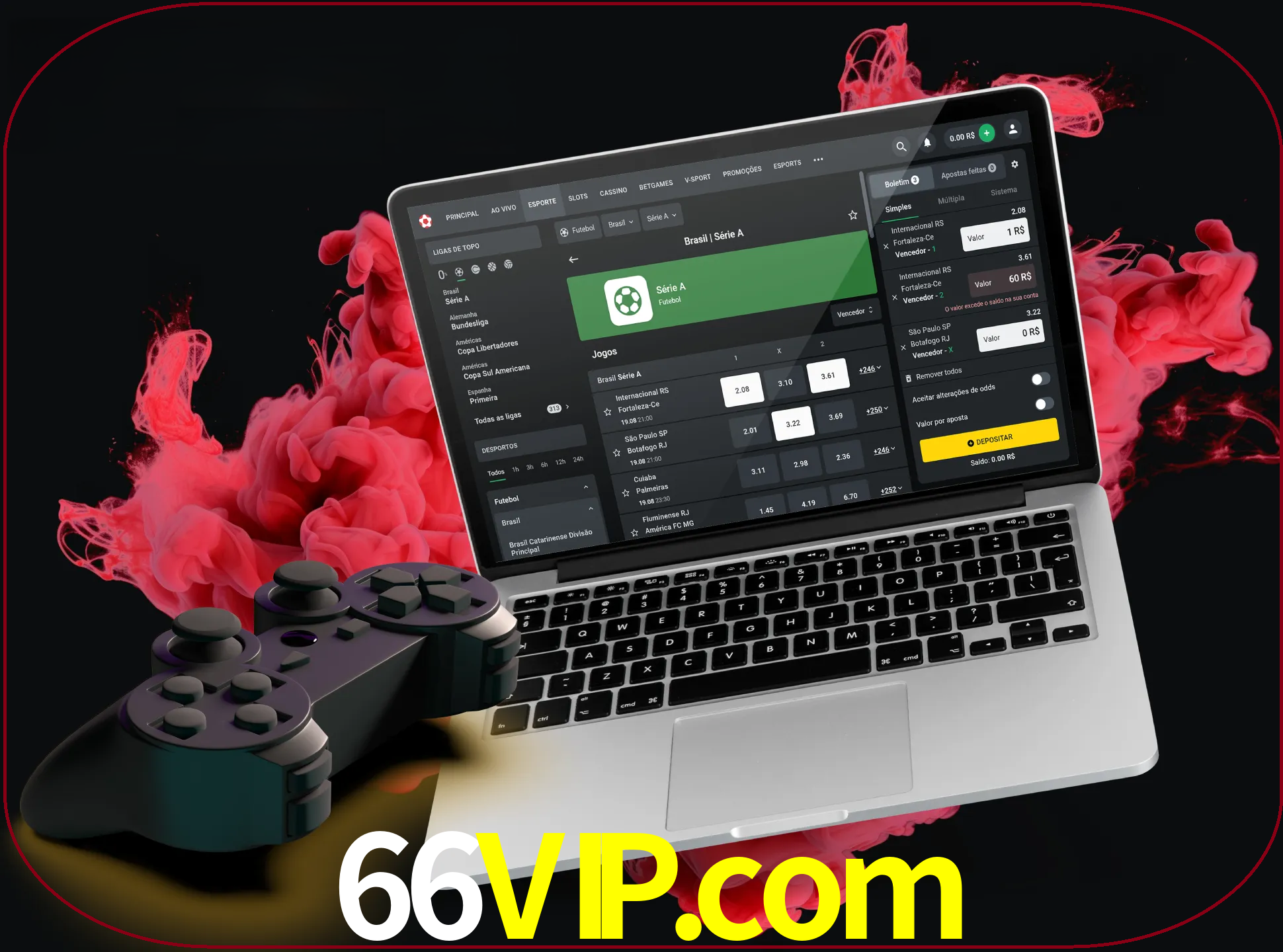 Visite a secção especial de jogos de vídeo em 66vip para descobrir em que jogos pode apostar e ganhar muito dinheiro.